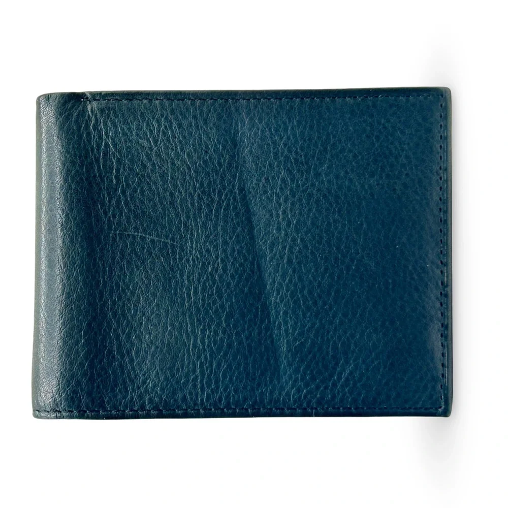 Bass Leather‎ Men's Billfold Wallet Preppy Classic Butter Soft Career Office